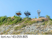Navigation equipment at the top of the mountain (2018 год). Стоковое фото, фотограф Сергей Н / Фотобанк Лори
