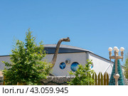 Dinosaur Park. Russia, Krasnodar region, Arkhipo-Osipovka village, 20 June 2018. Редакционное фото, фотограф Сергей Н / Фотобанк Лори
