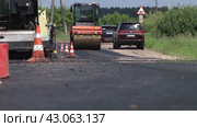 Ремонт дорог в России (2023 год). Редакционное видео, видеограф Алексей Сергеев / Фотобанк Лори