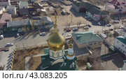 Церковь в Агинске. Стоковое видео, видеограф Степан Столбовский / Фотобанк Лори