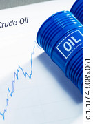 Rising oil prices.  Brent barrel growth rise in oil stock prices. Стоковое фото, фотограф Сергей Чуйко / Фотобанк Лори