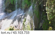 Gorgeous El Nicho Waterfalls in Cuba. El Nicho is located inside the Gran Parque Natural Topes de Collantes a forested park that extends across the Sierra Escambray mountain range in central Cuba (2024 год). Стоковое видео, видеограф Алексей Кузнецов / Фотобанк Лори