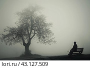 Одиночество. Стоковое AI-изображение, AI-художник Щеголева Ольга / Фотобанк Лори