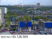 Строительство жилого дома комплекса ЖК КИТ (2024 год). Редакционное фото, фотограф MК / Фотобанк Лори