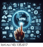 Vpn, сервер, сеть, доступ, защита, приватный, онлайн, технология, интернет, информация, виртуальный, безопасный, защита, подключение, connect, концепция, компьютер, бизнес, данные, фон, символ, слово, успех, текст, аббревиатура, киберпространство, буква, алфавит, знак, услуга, сообщение, брандмауэр, коммуникация, финансовая, личная, цензура, свобода, слова, шифрование, защита, закон, блокировка, россия, Стоковое AI-изображение, AI-художник Ефимчик Елена Николаевна / Фотобанк Лори