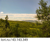 the highest peak of the Southern Urals, Mount Yamantau in the Republic of Bashkortostan. Стоковое фото, фотограф Акиньшин Владимир / Фотобанк Лори