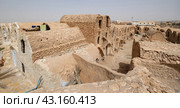 Ghorfa storage graneries of traditional Berber mud brick fortified Ksar of Hedada or Hadada, near Tetouin, Tunisia. Стоковое фото, фотограф Яков Филимонов / Фотобанк Лори