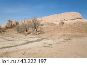 The ruins of fortress Katta Guldursun Qala (2022 год). Стоковое фото, фотограф Юлия Белоусова / Фотобанк Лори