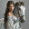 A beautiful young girl in a white dress holds a white horse by the bridle. The concept of youth and beauty. Стоковое AI-изображение, AI-художник Ярославский Максим / Фотобанк Лори