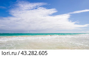 Dominican republic. Bavaro beach. Panoramic coastal landscape (2022 год). Стоковое фото, фотограф EugeneSergeev / Фотобанк Лори