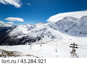 Cable car on the mount Cheget. Стоковое фото, фотограф Юлия Белоусова / Фотобанк Лори