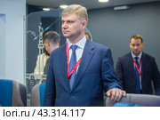 Олег Белозёров. Генеральный директор — председатель правления ОАО «Российские железные дороги» (РЖД). (2024 год). Редакционное фото, фотограф Александр Тарасенков / Фотобанк Лори