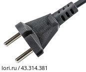 Электрические вилки на белом фоне. The electric plug on a white background. Стоковое фото, фотограф Татьяна Д / Фотобанк Лори