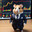 Hamster in business suit, against backdrop of stock market charts. Generative AI. Стоковое AI-изображение, AI-художник Ильин Сергей / Фотобанк Лори