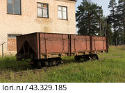 Грузовой вагон на УЖД. Стоковое фото, фотограф Владислав Самошкин / Фотобанк Лори