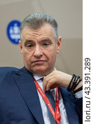 Россия. Санкт-Петербург. Председатель партии ЛДПР Леонид Слуцкий. Петербургский международный экономический форум. Russia. Saint-Petersburg. Chairman of the LDPR Party Leonid Slutsky. St. Petersburg International Economic Forum. (2024 год). Редакционное фото, фотограф Алексей Смышляев / Фотобанк Лори