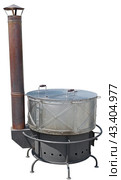 Новая походно-полевая кухня на белом фоне. Camping and field kitchen on a white background.. Стоковое фото, фотограф Татьяна Д / Фотобанк Лори