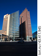 Berlin / Germany - 09 Sep 2015: The building in Potsdamer Platz, Berlin, Germany. Редакционное фото, фотограф Сергей Стрелков / Фотобанк Лори