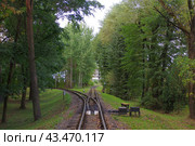 Стрелка станции Заслоново, Минская ДЖД, Беларусь (2018 год). Стоковое фото, фотограф Алексей Иванов / Фотобанк Лори