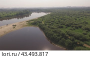 Пойма реки. Стоковое видео, видеограф Владимир Абраменко / Фотобанк Лори