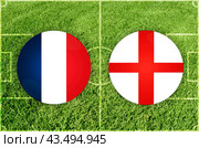 Netherlands vs England football match. Стоковая иллюстрация, иллюстратор Jan Jack Russo Media / Фотобанк Лори
