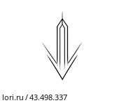 Стрелка. Arrow. Стоковое AI-изображение, AI-художник Irina Khaliavina / Фотобанк Лори