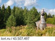 Арт-объект Пинежский рябчик (2022 год). Редакционное фото, фотограф Николай Гернет / Фотобанк Лори