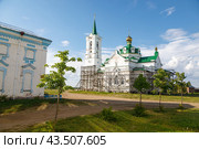Церковь Николая Чудотворца при Сурском Иоанновском монастыре, село Сура Архангельская область (2022 год). Стоковое фото, фотограф Николай Гернет / Фотобанк Лори
