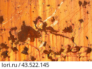 Old rusted metal texture. The surface of rough iron wall. Perfect for background and grunge design. Стоковое фото, фотограф Андрей Степанов / Фотобанк Лори