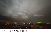 Молнии над Москвой, 3 июля 2024. Стоковое видео, видеограф Светлана Олихова / Фотобанк Лори