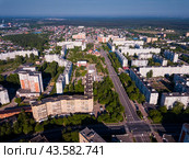 Top view of the city Orekhovo-Zuyevo. Стоковое фото, фотограф Яков Филимонов / Фотобанк Лори