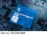 Operating system failure concept. File corruption. Error in the program. Software bug concept. Hacking the system. Antivirus. Stealing passwords. Database hacking. Strike crowd. 3D render. Стоковая иллюстрация, иллюстратор Alexander / Фотобанк Лори