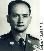 Войцех Витольд Ярузельский (1923 - 2014), польский военный и государственный деятель, генерал армии, первый Президент ПНР (1989) и первый Президент посткоммунистической Республики Польша (1989—1990) Редакционное фото, фотограф Сергей Елизарьев / Фотобанк Лори