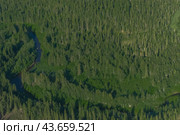 Arctic tundra in summer from an altitude of 2000 meters. Variety of colors and landscapes. The vastness of pristine nature. Shadow from clouds. Стоковое фото, фотограф Владимир Ендовицкий / Фотобанк Лори