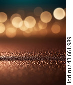 A close-up of bronze surface with a gradient, featuring curved lines and subtle light reflections. The texture of the bronze is smooth and metallic, creating a visually captivating abstract image. AI. Стоковое AI-изображение, AI-художник Юлия Петровская / Фотобанк Лори