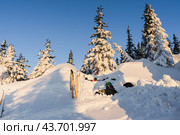 Снежный лагерь. Стоковое фото, фотограф Артур Ибрагимов / Фотобанк Лори