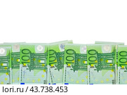 Евро купюры на белом фоне. Euro banknotes money. Стоковое фото, фотограф Татьяна Д / Фотобанк Лори