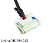 Евро купюры на белом фоне. Euro banknotes money. Стоковое фото, фотограф Татьяна Д / Фотобанк Лори
