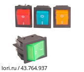 Выключатели на белом фоне. Switch on white background. Стоковое фото, фотограф Татьяна Д / Фотобанк Лори