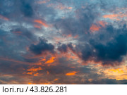 Красивое небо на закате. Стоковое фото, фотограф E. O. / Фотобанк Лори