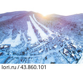 Центр отдыха Комета, вид сверху (2021 год). Редакционное фото, фотограф Павел Сапрыкин / Фотобанк Лори