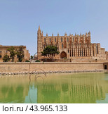 Кафедральный собор Санта-Мария (исп.Catedral de Santa Maria de Palma de Mallorca), расположенный в городе Пальма -де Мальорка. Балеарские острова. (2023 год). Стоковое фото, фотограф Кудряшова Надежда / Фотобанк Лори