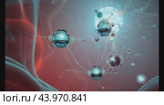 Cutting edge nanobots advancing medical research within the human body. Стоковое AI-видео, аниматор Данил Руденко / Фотобанк Лори