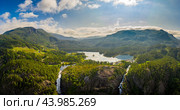 Beautiful Nature Norway. Latefossen Waterfall Odda Norway. (2019 год). Стоковое фото, фотограф Андрей Армягов / Фотобанк Лори