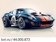 Ford GT40. Стоковое AI-изображение, AI-художник Алексей Выдрин / Фотобанк Лори