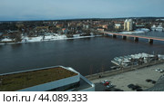 Scenic panorama photo of Umea. Beautiful northern Sweden, Vasterbotten, Umea (2020 год). Стоковое фото, фотограф Tamara Sushko / Фотобанк Лори