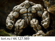 Монстр из камня. Стоковое AI-изображение, AI-художник Алексей Выдрин / Фотобанк Лори
