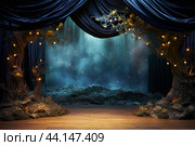 Imaginative Theatrical stage backdrop. Generate ai. Стоковое AI-изображение, AI-художник Иван Рябоконь / Фотобанк Лори