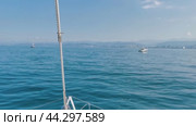 Сочи. Прогулка на катере. открытое море. (2024 год). Стоковое видео, видеограф Сергей Татаринцев / Фотобанк Лори