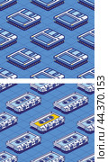 Isometric Floppy Magnetic Disk and Audio Cassette Tape Seamless Pattern. Стоковая иллюстрация, иллюстратор Игорь Сорокин / Фотобанк Лори